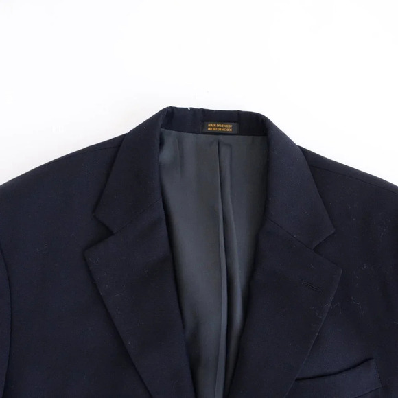 Statfford Navy/Black 100%  Wool Suit and Pant Set Size 32/30 Pant - Picture 12 of 16